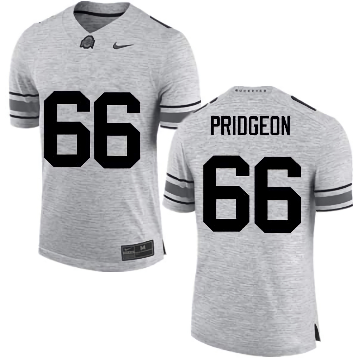 Malcolm Pridgeon Ohio State Buckeyes Men's NCAA #66 Nike Gray College Stitched Football Jersey UWV7856RO